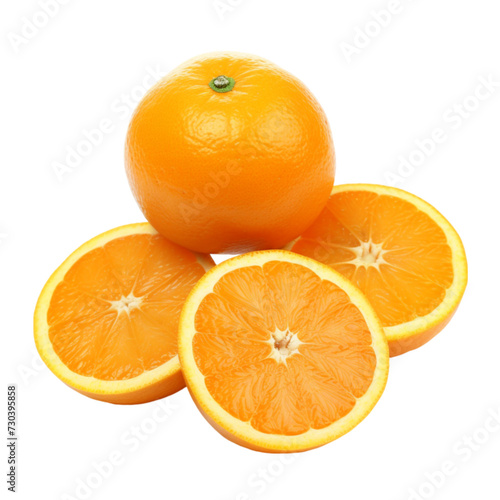 orange isolated on a white background with clipping path. 3d