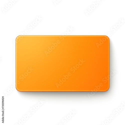 Orange rectangle isolated on white background