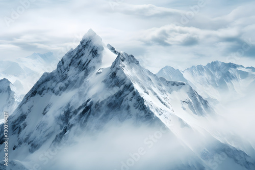 Big mountan  beautiful snowy mountains  mountain illustration mountains