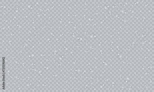 Vector water droplets. PNG droplets, condensation on glass, on various surfaces. Realistic droplets on a transparent isolated background. PNG.	
