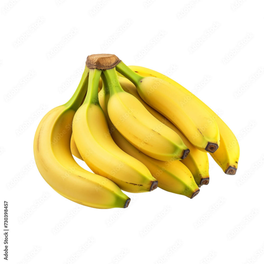 bananas isolated on a white background with clipping path. 3d