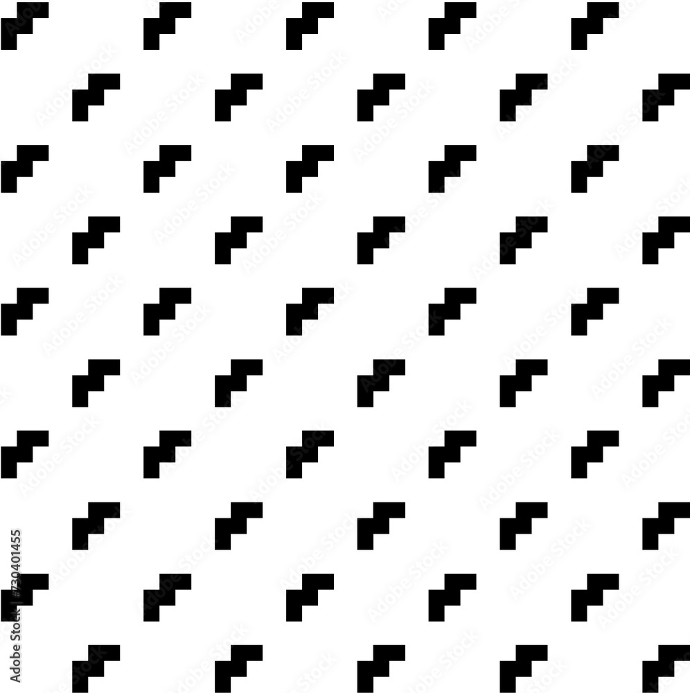 Black and white mosaic pattern. Monochrome print Black and white mosaic pattern. Monochrome print