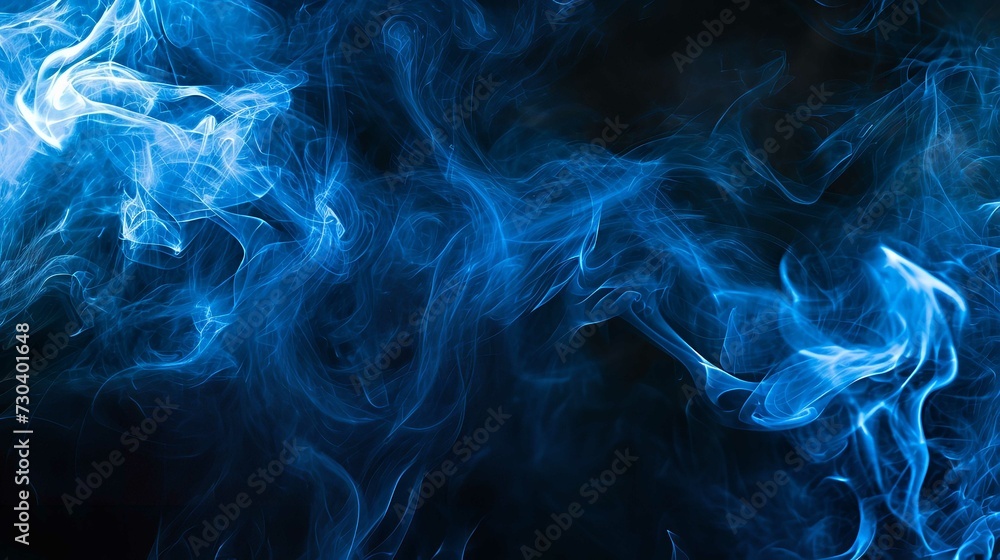 Abstract Colorful Blue Smoke Background Abstract Colorful Blue Smoke Background