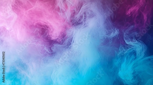 Abstract Colorful Blue Smoke Background © Waqas