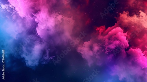 Abstract Colorful Blue Smoke Background © Waqas