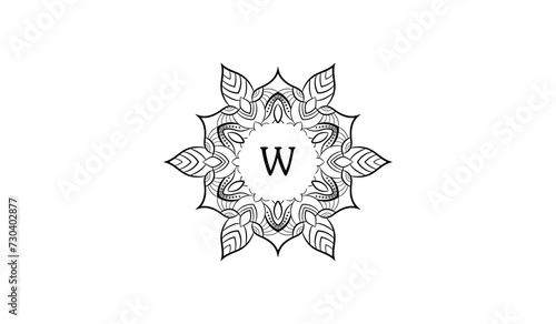 Luxury Flower Star Alphabetical Logo