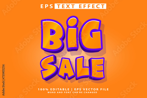 Big Sale Text Style, Modifiable Text Effect