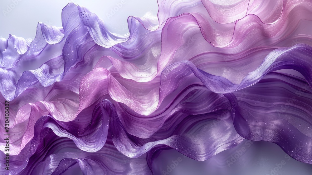 Fototapeta premium Violet Blue Illuminated Corrugated Shapes, Background HD, Illustrations