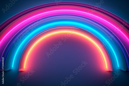 Vibrant strip rainbow colorful Texture swirls, motley curves Wallpaper. Neon circle Impressionistic. Abstract Heteroflexible wallpaper gradient pattern. Creative waves spirals background photo