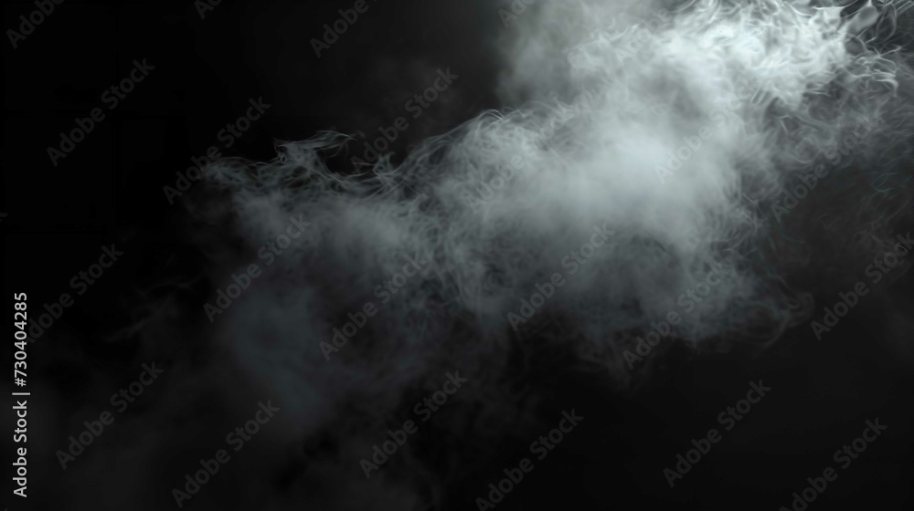 Abstract Fog and Smoke on Black Color Background Abstract Fog and Smoke on Black Color Background