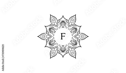 Luxury Flower Star Alphabetical Logo
