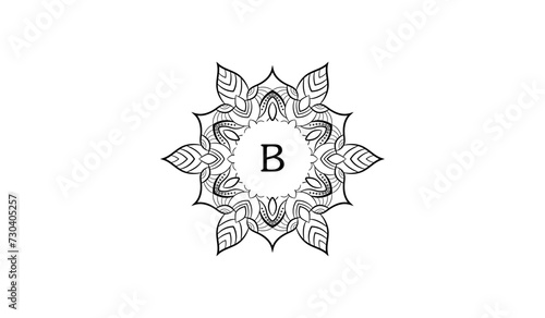 Luxury Flower Star Alphabetical Logo