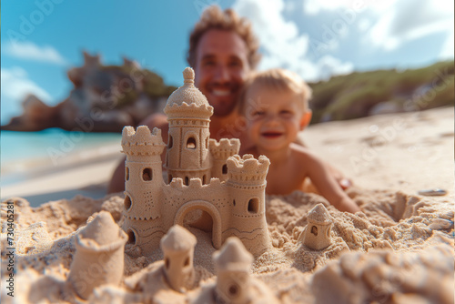 Familienauszeit am Strand: Urlaub für die Seele und Fernweh gestillt – Erleben Sie Entspannung und Abenteuer für die ganze Familie! (ID: 730405281)
