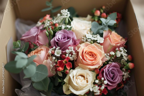 A stunning arrangement of flowers showcases nature s beauty in full bloom. Small business. Wedding bouquet.