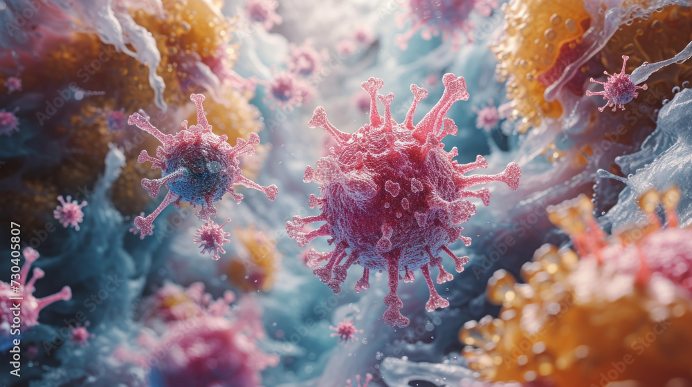Virus under the microscope Virus under the microscope
