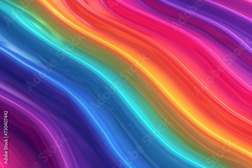 Vibrant strip rainbow colorful Energetic swirls, motley curves Esoteric. Neon circle Vibrant hues. Abstract Community wallpaper gradient pattern. Curve waves spirals background