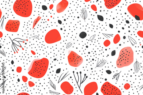 Pastel Seamless Organic Pattern Background