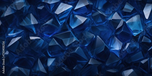 Sapphire wall with shadows on it