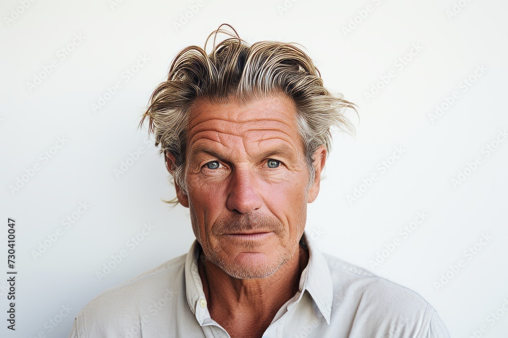 Portrait of a handsome middle aged man looking at the camera. Portrait of a handsome middle aged man looking at the camera.