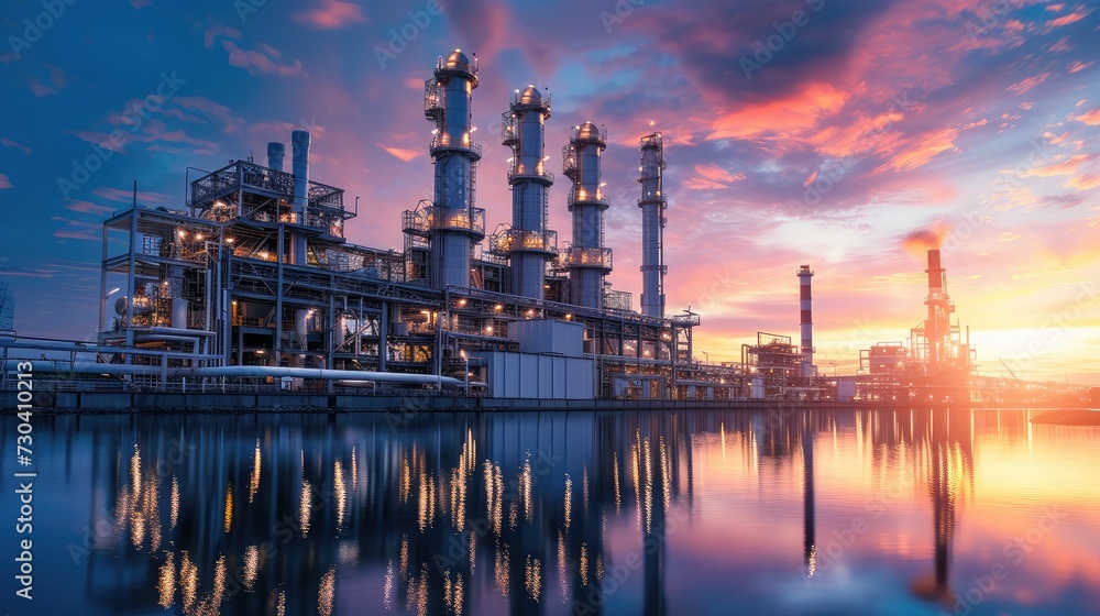 Gas turbine electrical power plant with in Twilight power for factory energy concept. Gas turbine electrical power plant with in Twilight power for factory energy concept.