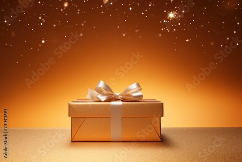Tan handmade shiny gift box © Zickert