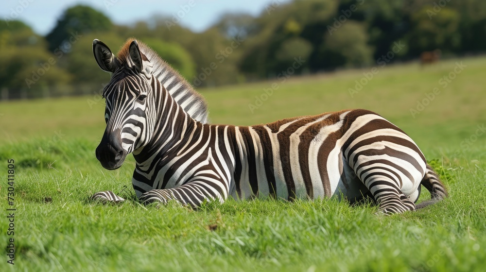 Zebra relaxing at Cotswold wildlife Park Zebra relaxing at Cotswold wildlife Park