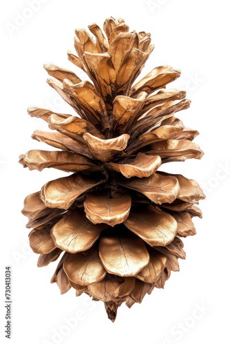 Pinecone metallic Isolated transparent background. PNG Format.