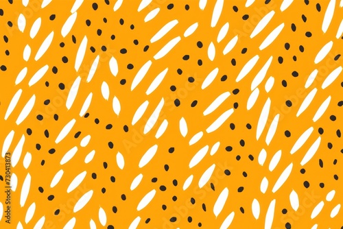 Turmeric diagonal dots and dashes seamless pattern