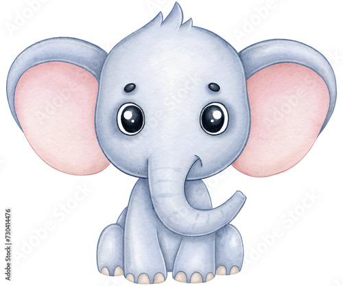 Photography Cute cartoon elephant
