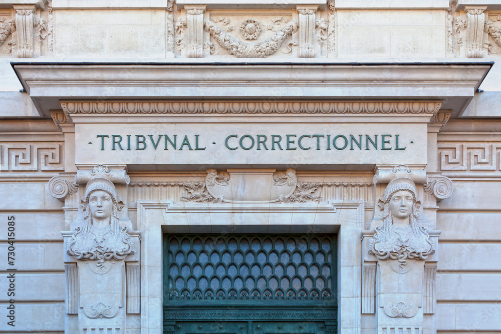 Outside of the Tribunal correctionnel de Paris