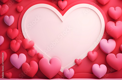 Heart shaped valentine's day sale banner