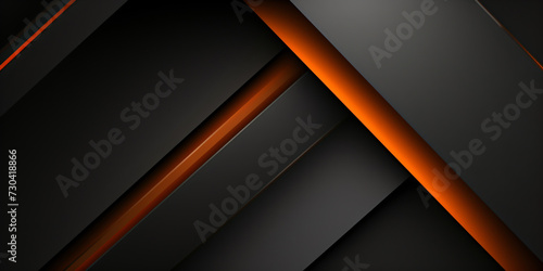abstract black and orange diagonal design 