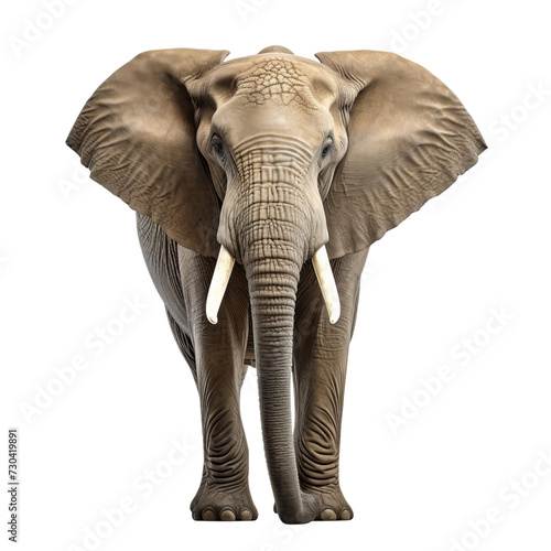 elephant isolated on white