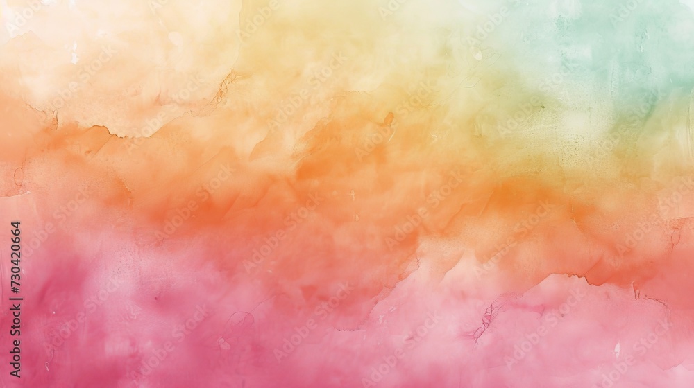 Abstract watercolor wash texture in pastel colors background