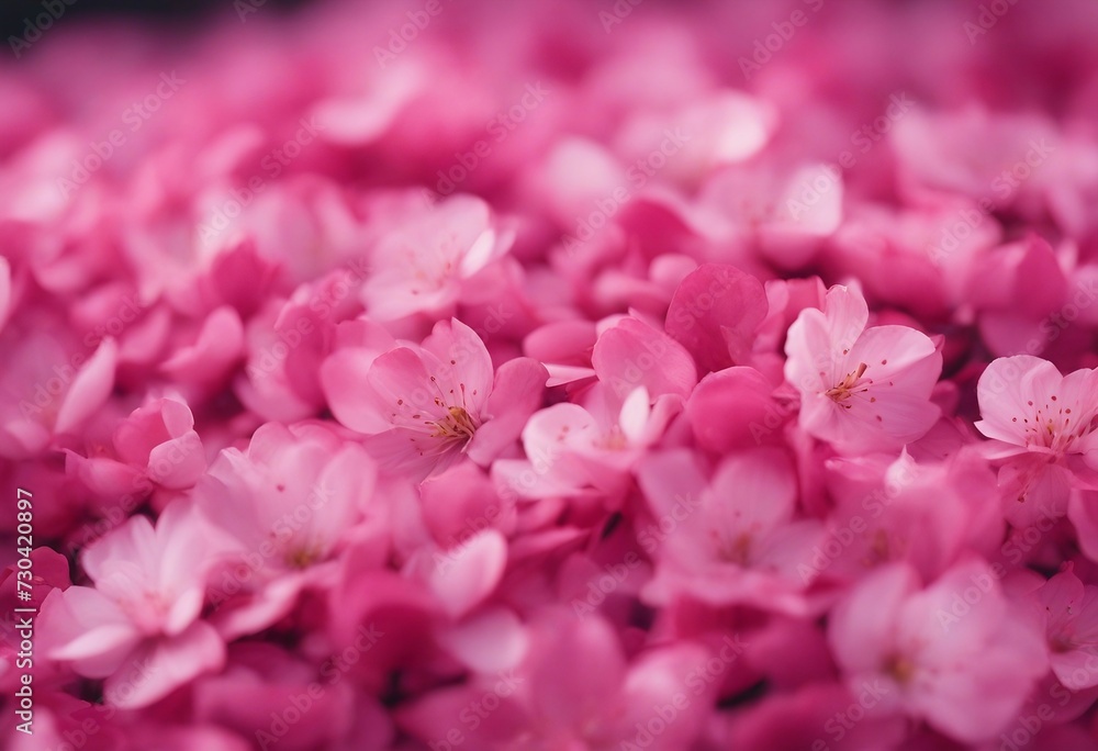 Fototapeta premium Cherry Blossom Petal Pile Pink