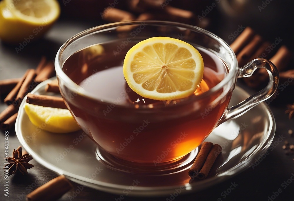 Tea Lemon And Cinnamon for Ealthy Start of the Day Tea Lemon And Cinnamon for Ealthy Start of the Day
