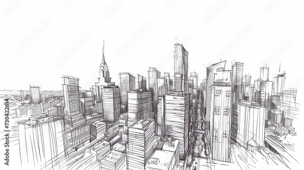 hand-drawn vector illustration of a cityscape, capturing the essence of urban life with artistic flair and detail hand-drawn vector illustration of a cityscape, capturing the essence of urban life with artistic flair and detail