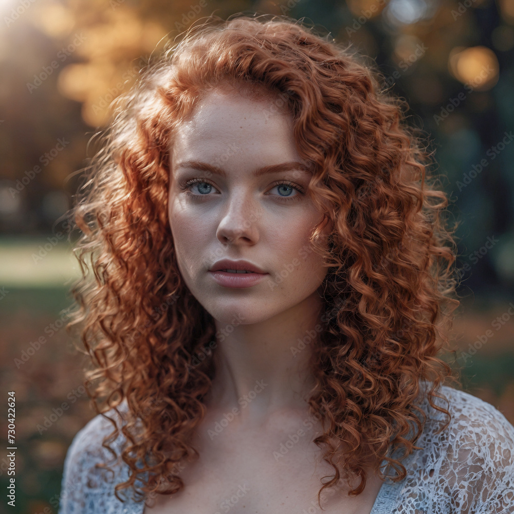 Beautiful young woman in the autumn park.
Beautiful young woman in the autumn park.