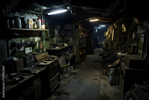 Bunnker space, safety bunker, military bunker, underground bunker spot © MrJeans
