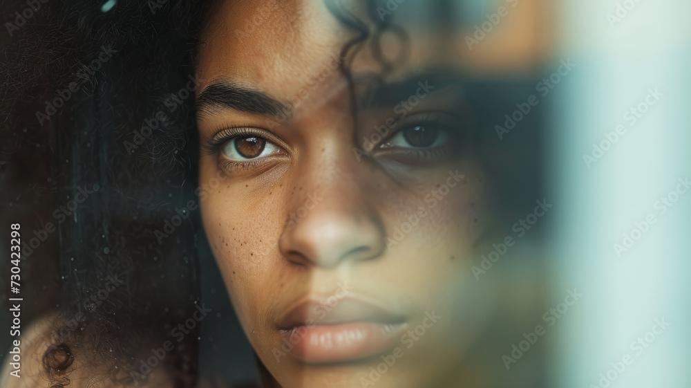 Fototapeta premium Close up portrait of a woman