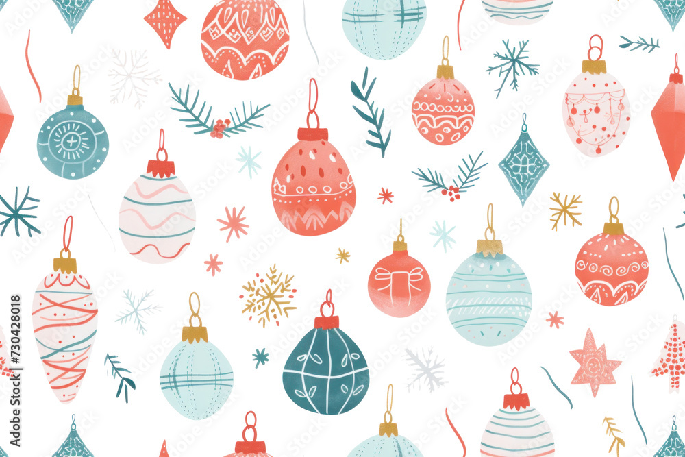 Festive Pastel Christmas Pattern Festive Pastel Christmas Pattern