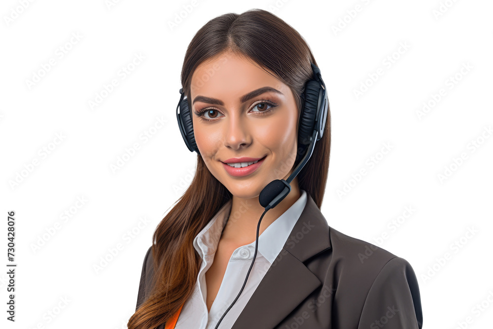 Turkish or Arabic Female Call Centre Employee Portrait Turkish or Arabic Female Call Centre Employee Portrait