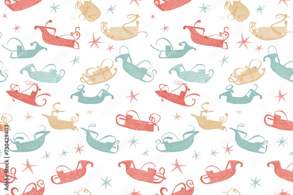 Fototapeta premium Festive New Year Celebration Pattern