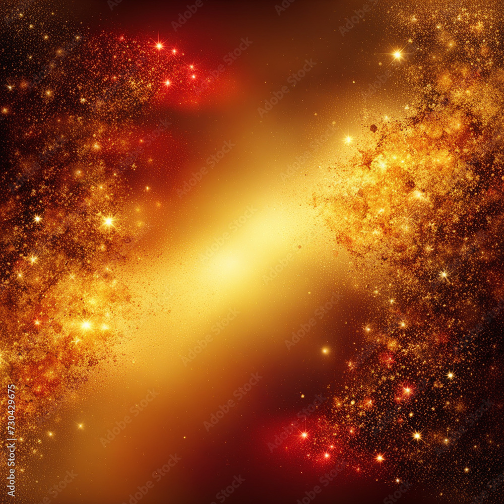 Red, gold texture background,abstract fantasy Red, gold background with light and bokeh effect