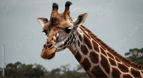 portrait of a giraffe