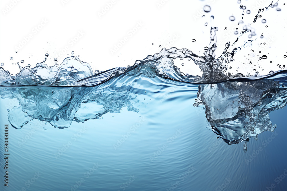 Obraz premium water splash isolated on white