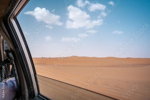 driving in the desert