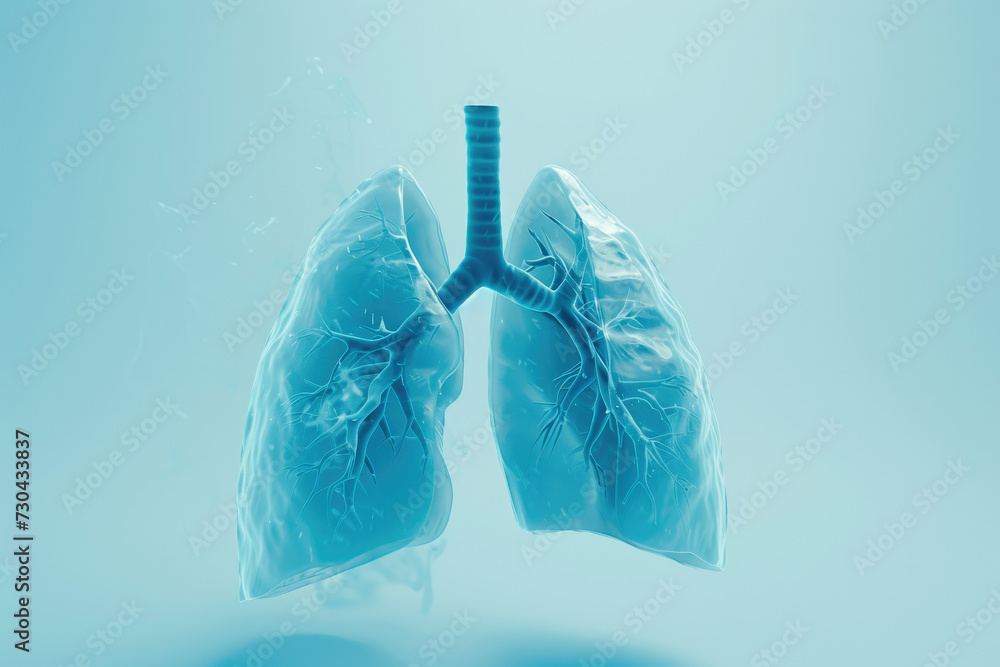 human lung, with air flowing in and out human lung, with air flowing in and out