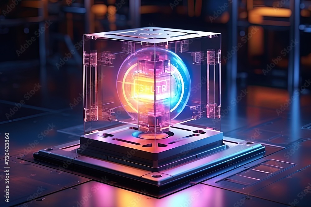 Quantum computer, qubit network, ultra modern computer technologies Quantum computer, qubit network, ultra modern computer technologies