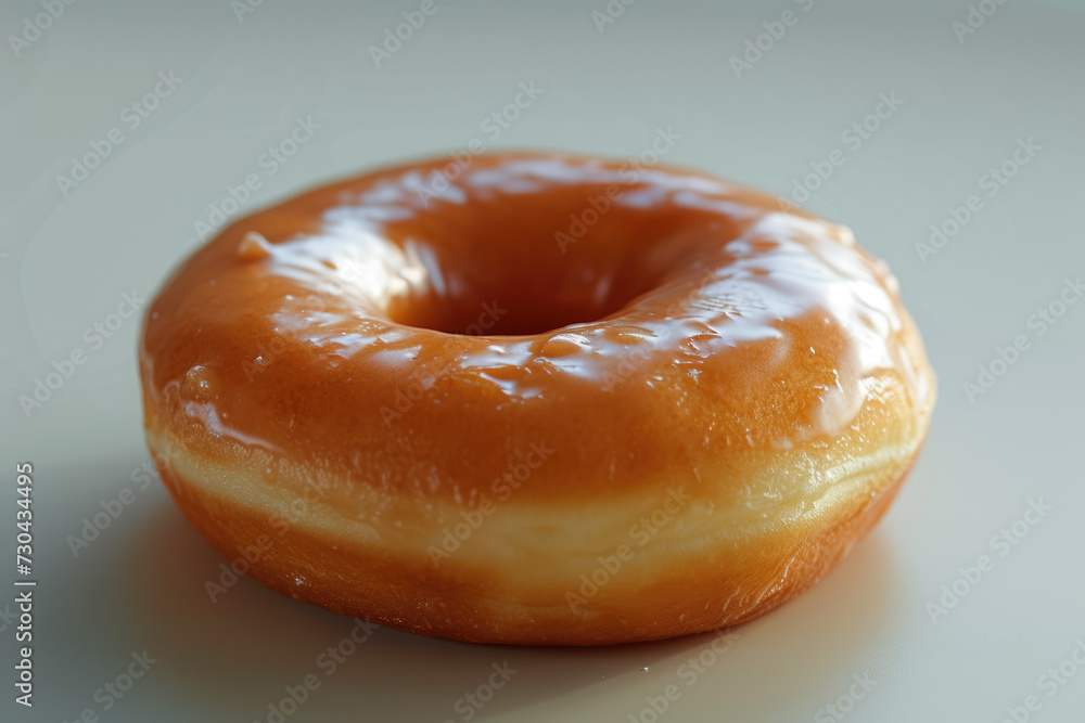 donut with a brown color and a glaze and a professional overlay on the bite donut with a brown color and a glaze and a professional overlay on the bite